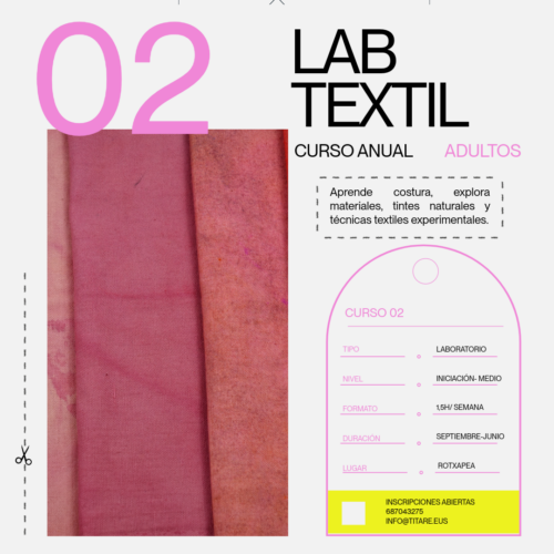 Laboratorio Textil: Creatividad y Sostenibilidad